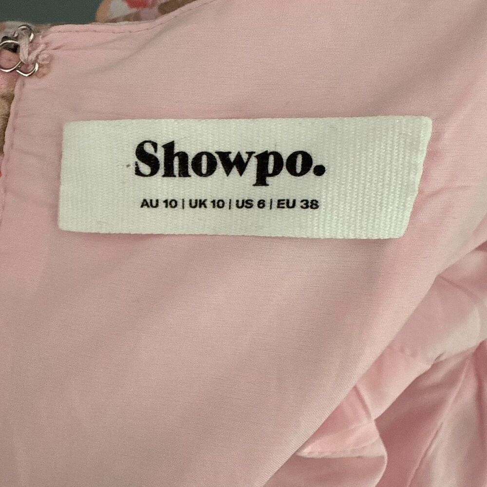 Showpo Phorchia Mini Dress Fit and Flare Puff Sleeve Corset Romantic Size 6 - Picture 11 of 13